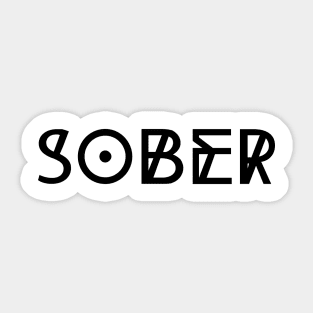 Sober Geometric Sticker